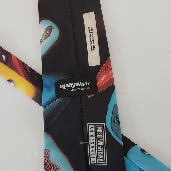 Harley Davidson Necktie Colorful Motorcycle Tanks Mens Tie  Sz.58' - Picture 5 of 6